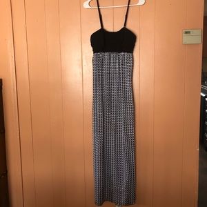 Black and white Maxi dress